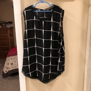 Black & White Who What Wear Blouse